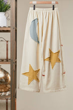 Load image into Gallery viewer, Sun Moon Star Patch Wide Pants