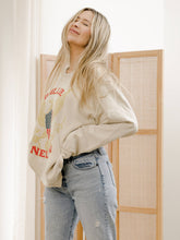 Load image into Gallery viewer, Willie Nelson Eagle Shield Sand Thrifted Graphic Sweatshirt
