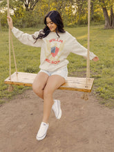 Load image into Gallery viewer, Willie Nelson Eagle Shield Sand Thrifted Graphic Sweatshirt