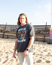 Load image into Gallery viewer, Willie Nelson Born For Trouble Dark Gray Thrifted Tee