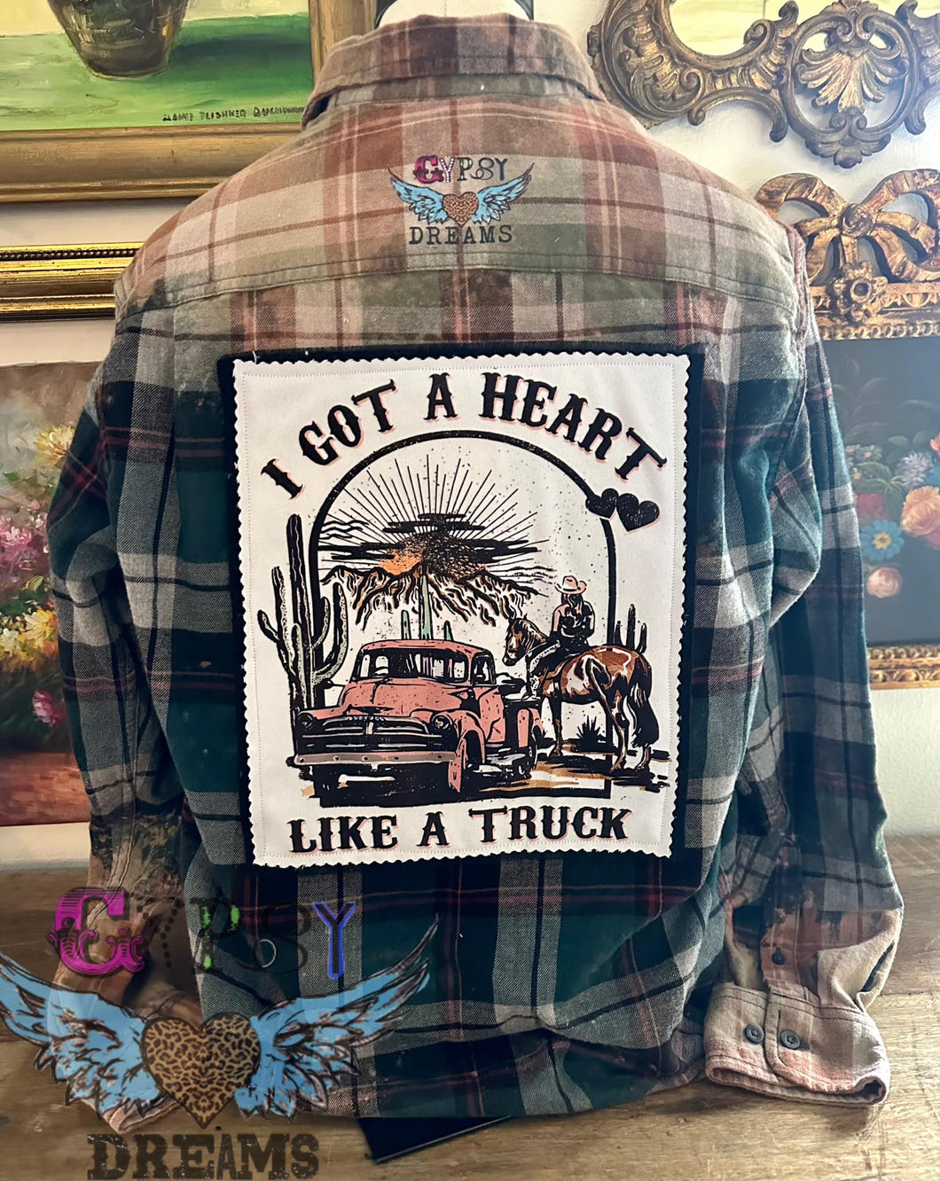 I've Got a Heart like a Truck Retro Cowboy