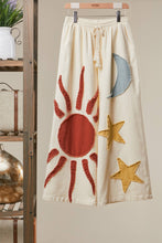 Load image into Gallery viewer, Sun Moon Star Patch Wide Pants
