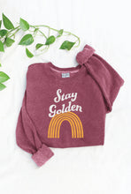 Load image into Gallery viewer, STAY GOLDEN Mineral Graphic Sweatshirt
