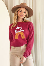 Load image into Gallery viewer, STAY GOLDEN Mineral Graphic Sweatshirt
