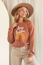 Load image into Gallery viewer, STAY GOLDEN Mineral Graphic Sweatshirt
