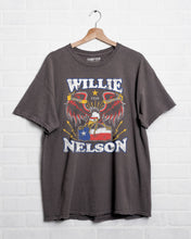 Load image into Gallery viewer, Willie Nelson Born For Trouble Dark Gray Thrifted Tee
