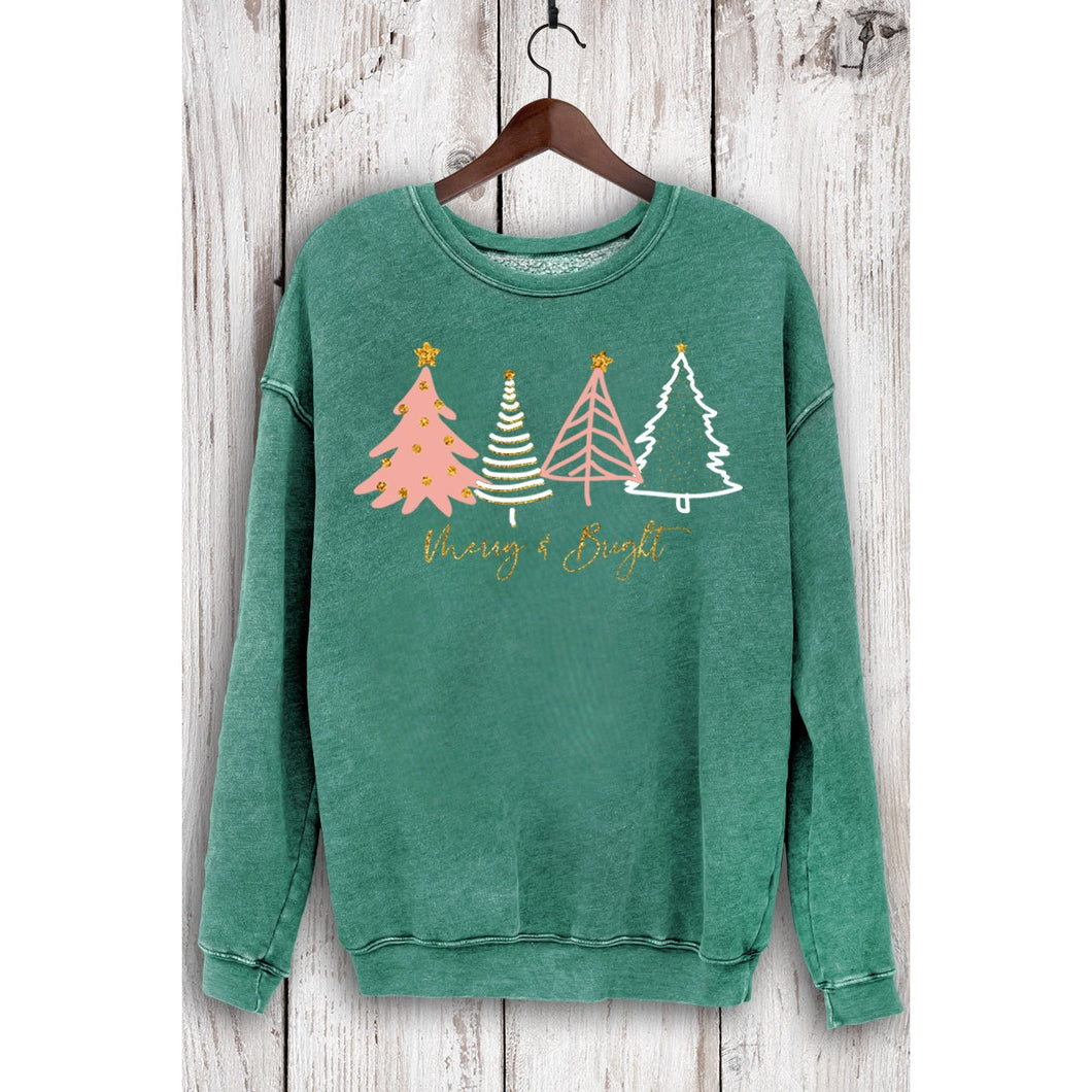 Merry N Bright Glitter Mineral Sweatshirts
