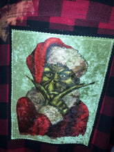 Load image into Gallery viewer, Mean One Crushed Velvet Patch Bleached Flannel
