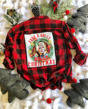 Load image into Gallery viewer, Have a Holly Dolly Christmas Flannel
